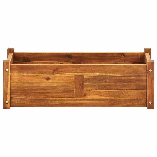 vidaXL Garden Raised Bed Acacia Wood 29.9"x10.9"x9.8" {3}