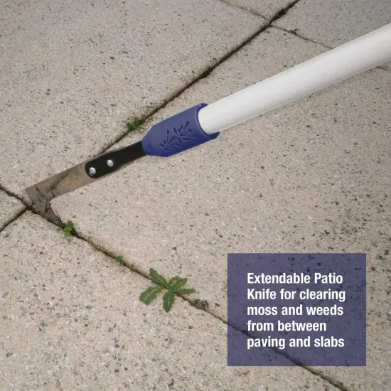 Spear & Jackson Telescopic Patio Knife, Adjustable Length, Carbon Steel Blade, Ergonomic Handle for Comfortable Weeding and Planting {6}