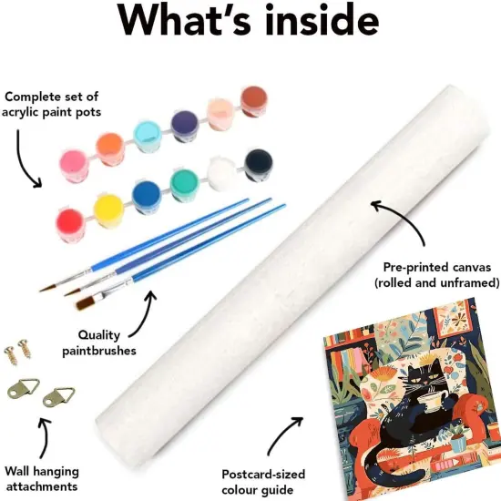Cat Paint by Number Kit - 16x20 Inch {4}