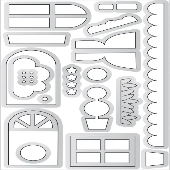 Doodlebug Doodle Cuts Dies-Home Sweet, Hometown USA {3}