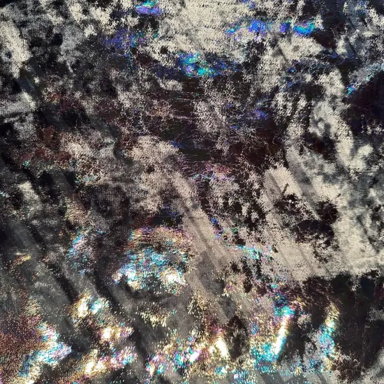 1 Yard Oil Slick 4 Way Stretch Velvet Foil Fabric Poly Spandex Shiny Finish 60 Inches Width Mint {5}