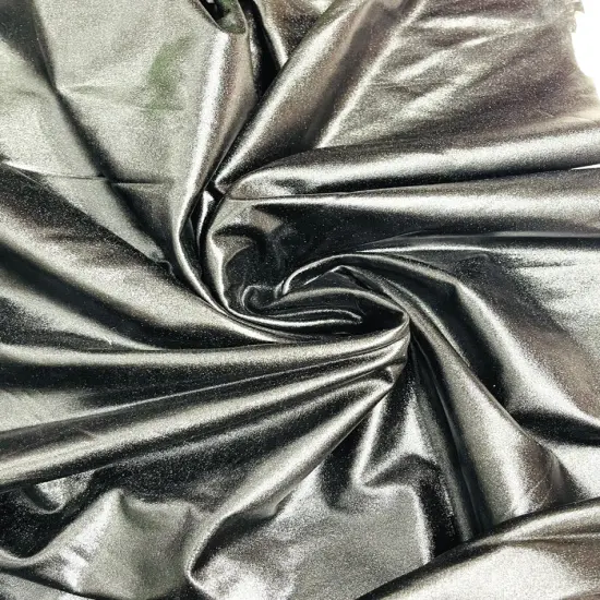 1 Yard Shiny Metallic Foil Lame Spandex Fabric Stretch Activewear Material 58-60 inches width Rose Gold {7}