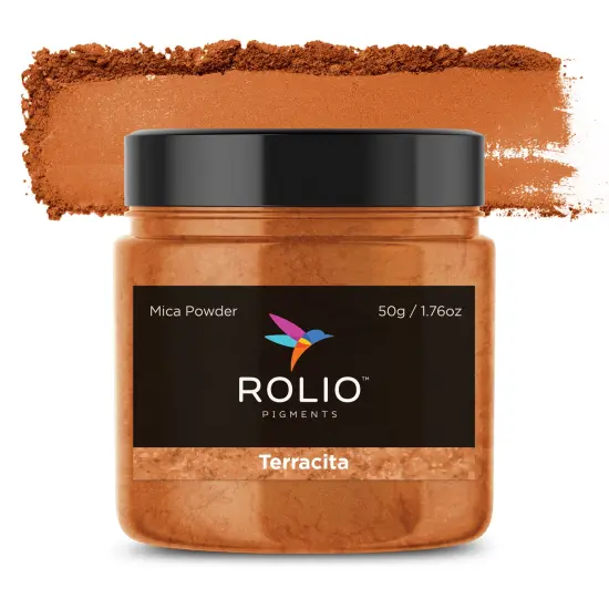 Rolio - 1 Jar Mica Powder (Terracita) - 50g / 1.8 oz {1}