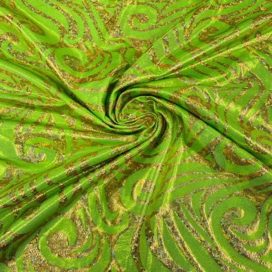 1 Yard Foil Flame Spandex Fabric Holographic Lame Print Stretch Polyester Blend 58-60 inches width Dark Royal Blu Holo {3}