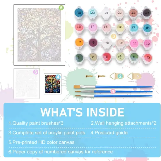 Paint by Numbers Kit for Adults- Tree of Life Adult {4}