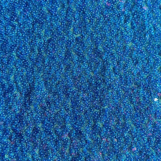 1 Yard Glitz Sequins Power Mesh Dancewear Fabric 36/60 Inch Width Iridescent Pink {7}