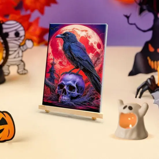 Halloween Paint by Numbers Kit - 8x12 Inch (Skull 42) {4}