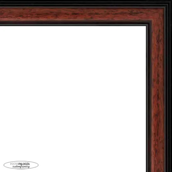 Photo Size Decor Brown Picture Frame - UV Acrylic, Foam Board Backing, Hanging Hardware {6}