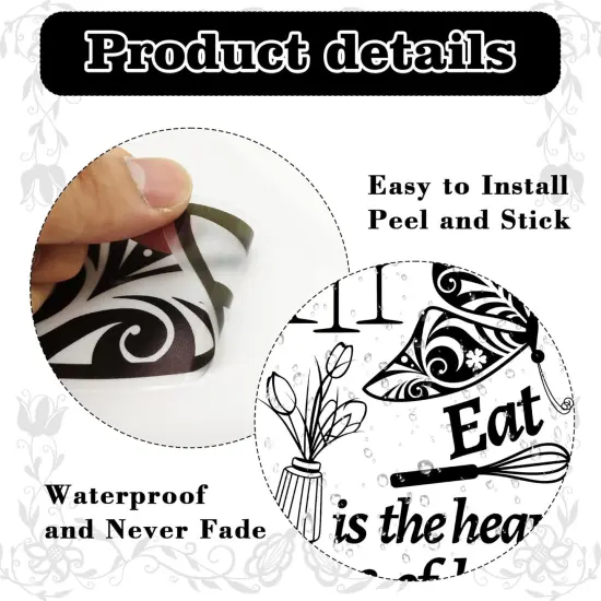 Large Kitchen Wall Decals Dining Room Quotes Wall Stickers {2}