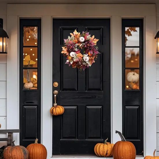 20Inch Fall Wreaths for Front Door,Fall Wreath,Fall Decorations {3}