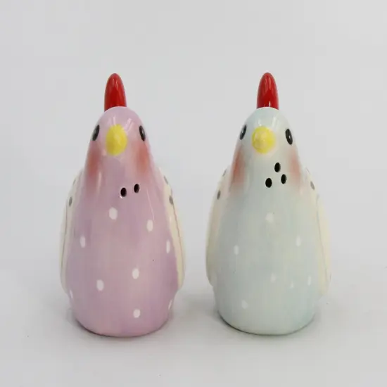 Ceramic Lovebirds with Heart Salt and Pepper Shakers, Romantic Kitchenware, Valentines Day Tableware Decor, Wedding Gift Idea, Anniversary Gift Idea {5}