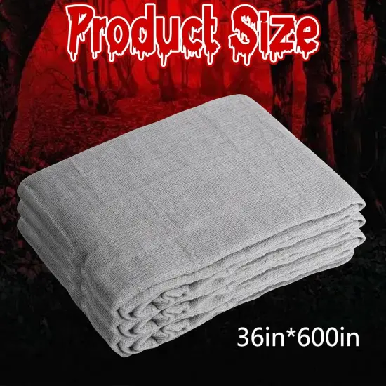 Large Size Gray Gauze Cloth Decoration - 600x36 Inch {2}