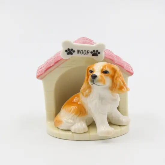 Cocker Spaniel With Doghouse Salt And Pepper, Home D&eacute;cor, Gift for Her, Gift for Mom, Kitchen D&eacute;cor, Dog Lover Gift {2}