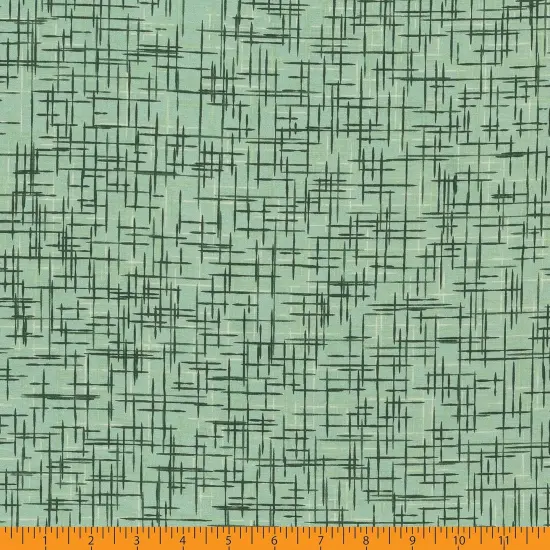 Mook Fabrics Linen Look Cotton Fabric [108 in. Wide] - By The Yard Hedge Green {3}
