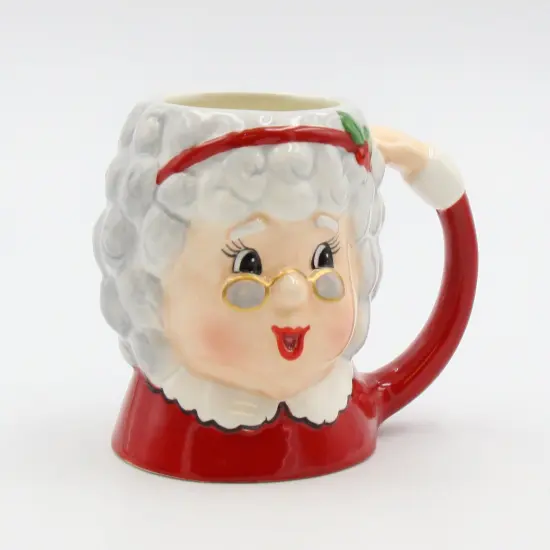 Ceramic Christmas Mrs. Claus Mug, Home D&eacute;cor, Gift for Her, Gift for Mom, Kitchen D&eacute;cor, Christmas D&eacute;cor {3}