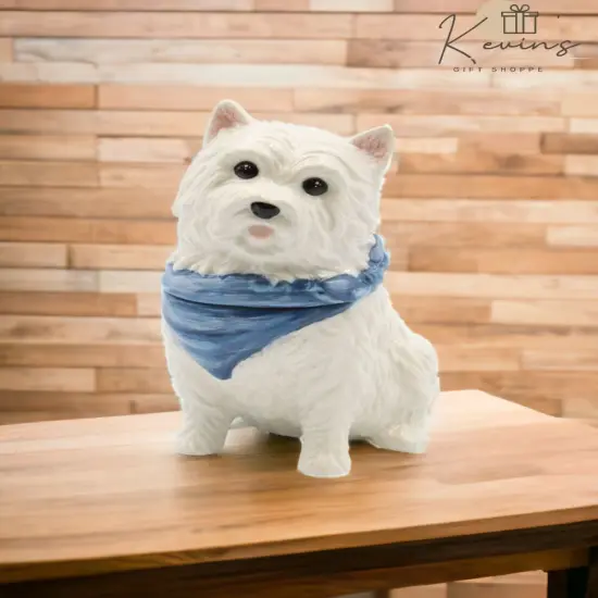 Ceramic West Terrier Dog Cookie Jar, Home D&eacute;cor, Gift for Her, Gift for Mom, Kitchen D&eacute;cor, Dog Lover Gift {2}