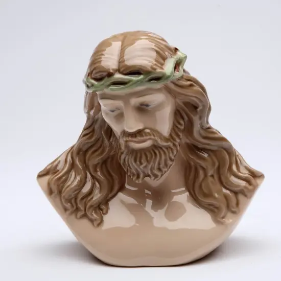 Ceramic Jesus Figurine, Religious D&eacute;cor, Religious Gift, Church D&eacute;cor, Baptism Gift {3}