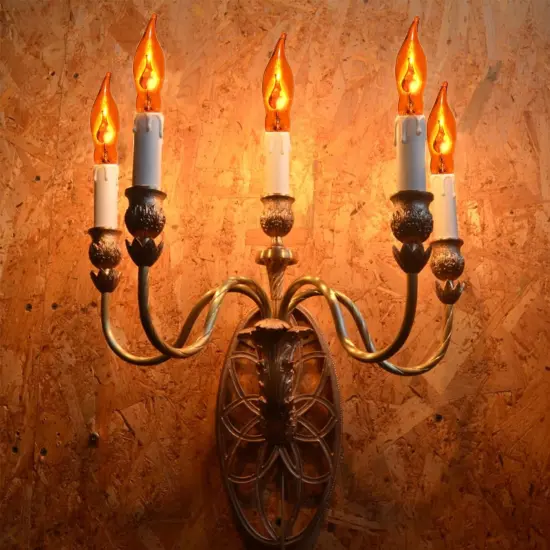 12 Count Halloween Flickering Flame Lights Bulbs {2}