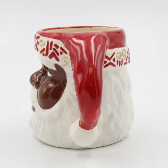 Ceramic African American Set Of 2 Santa Mug, Home Décor, Gift for Her, Gift for Mom, Kitchen Décor, Christmas Décor {6}