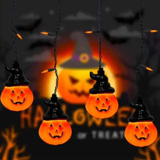 7FT LED Halloween Indoor Curtain String Lights {1}