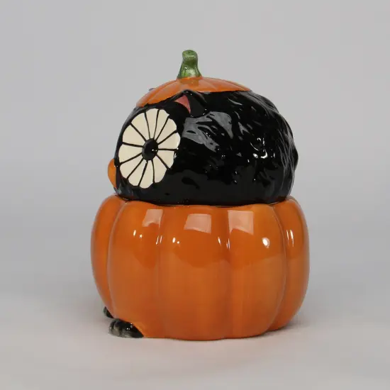 Ceramic Black Owl Pumpkin Candy Box, Home D&eacute;cor, Gift for Her, Gift for Mom, Kitchen D&eacute;cor, Fall D&eacute;cor, Halloween D&eacute;cor {5}