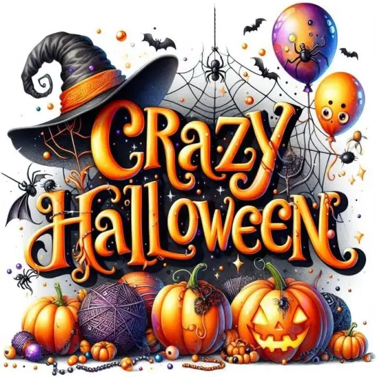 5D Crazy Halloween Diamond Art for Beginners {1}