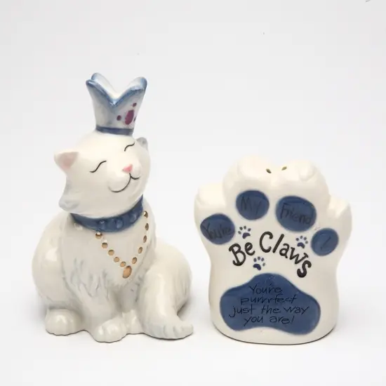 You Are Perfect Just The Way You Are Ceramic Cat Salt & Pepper, Home D&eacute;cor, Gift for Her, Him, Kitchen D&eacute;cor, Cat Lovers Gift, Pet Loss Gift {3}
