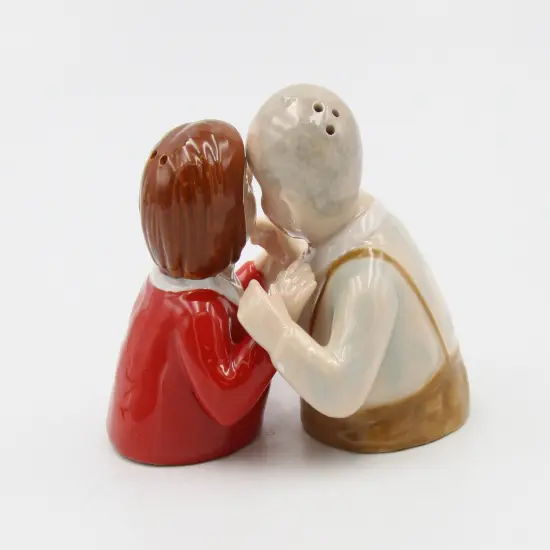 Ceramic Grandparents in Love Salt And Pepper Shakers, Gift for Parents, Grandparents, Home Decor, Romantic Decor, Valentines Decor {3}