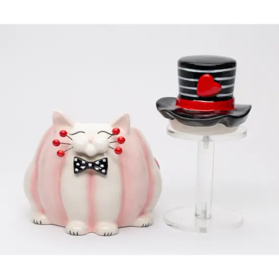 Ceramic Valentine Themed Whiskered Cat Chocolate Candy Jar, Gift for Her, Gift for Mom, Valentine&rsquo;s Day D&eacute;cor, Romantic D&eacute;cor {4}