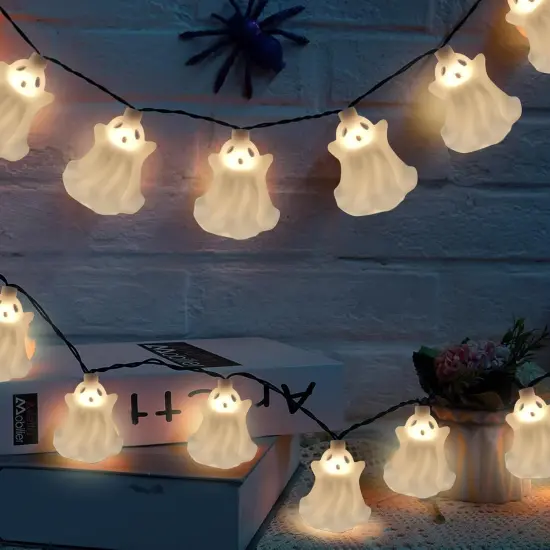 Halloween Ghost String Lights Outdoor, 8.5Ft {1}
