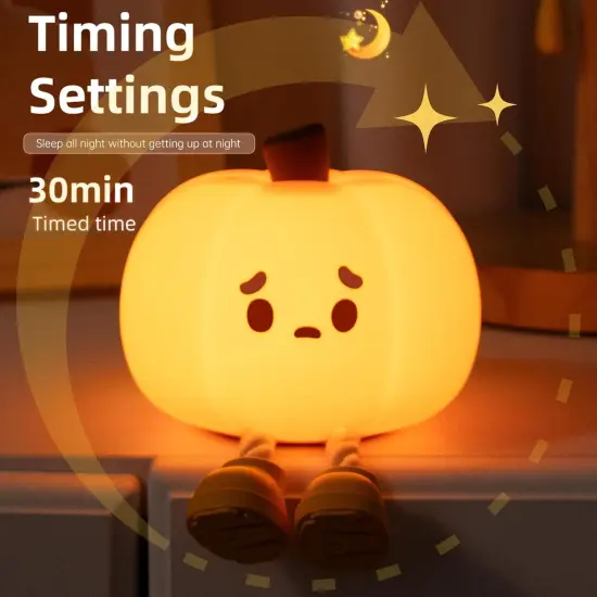 Cute Pumpkin LED Night Light {3}