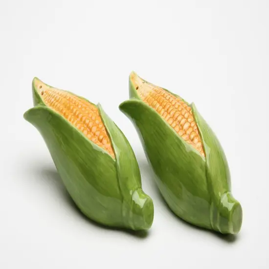Hand Painted Ceramic Corn Salt & Pepper Shakers, Home Décor, Gift for Her, Gift for Mom, Kitchen Décor, Farmhouse Décor {3}