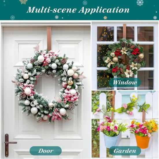 12 Inches Metal Wreath Hanger for Fall Decor,20 Lbs,Wreath Hanger for Front Door {2}