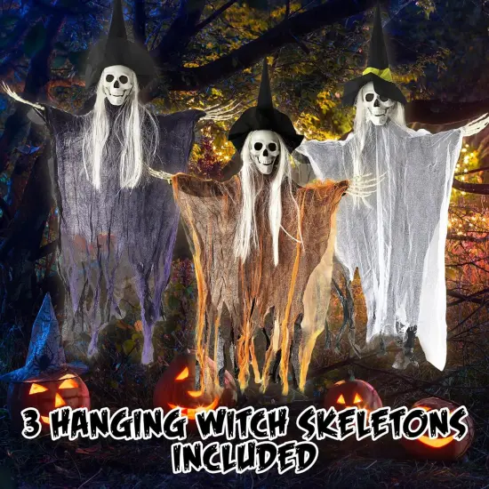 Halloween Witch Decor with Bendable Foam Arms - 3ft x 2ft {3}