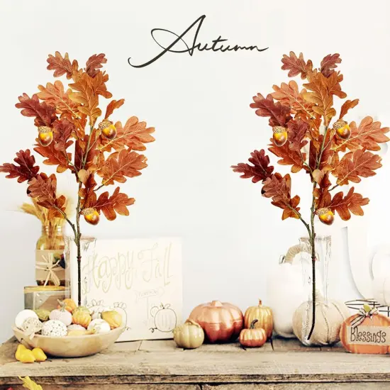 Fall Floral Stems with Acorns {3}