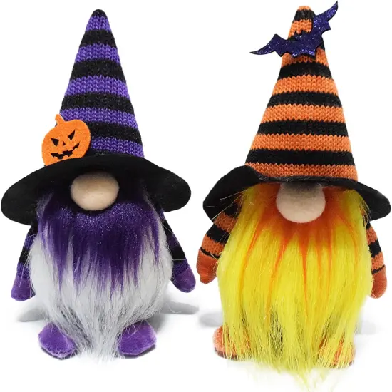 2PCS Halloween Stuffed Gnomes Plush {1}