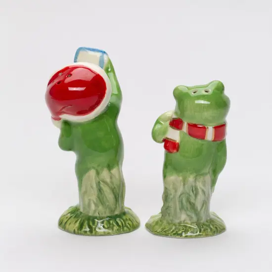 Ceramic Christmas Frog Couple Taking A Selfie Salt and Pepper Shakers, Home D&eacute;cor, Gift for Her, Mom, Kitchen D&eacute;cor, Christmas D&eacute;cor {4}