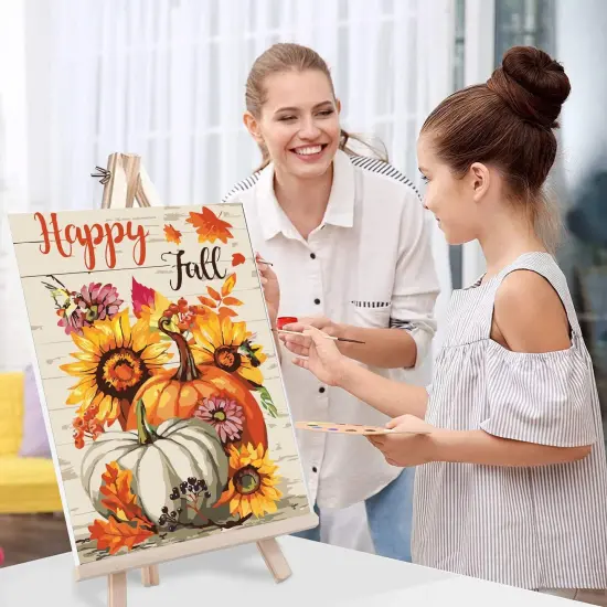 Fall Paint by Numbers for Adults with Framed {4}