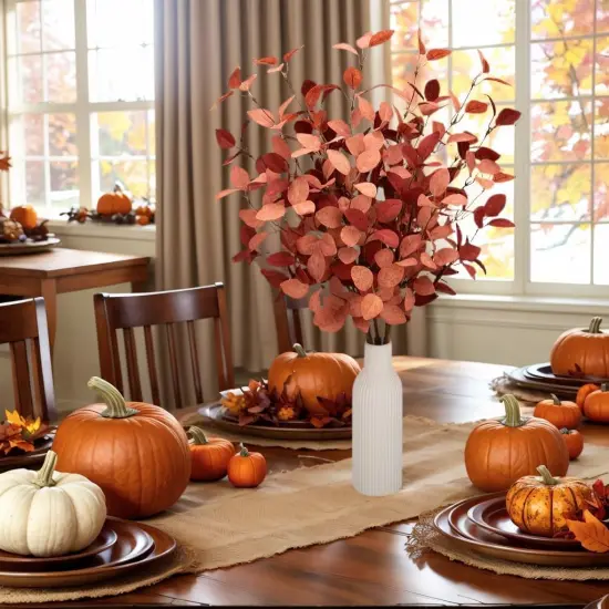 5 Pcs 27" Fall Eucalyptus Stems {3}