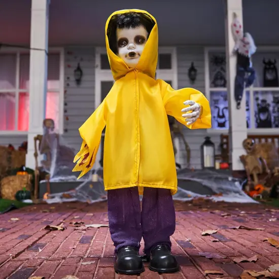 Halloween Decorations Outdoor, 2.7 Ft Life Size Animatronics Ghost Decor Props {4}