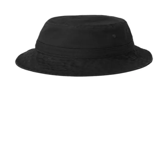 Port Authority&reg; Bucket Hat Classic Unstructured Garment Washed 100 Percent Cotton Twill {3}