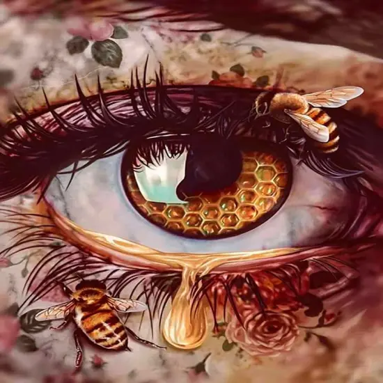 DIY 5D Round Full Drill Art Eye Diamond Art {1}