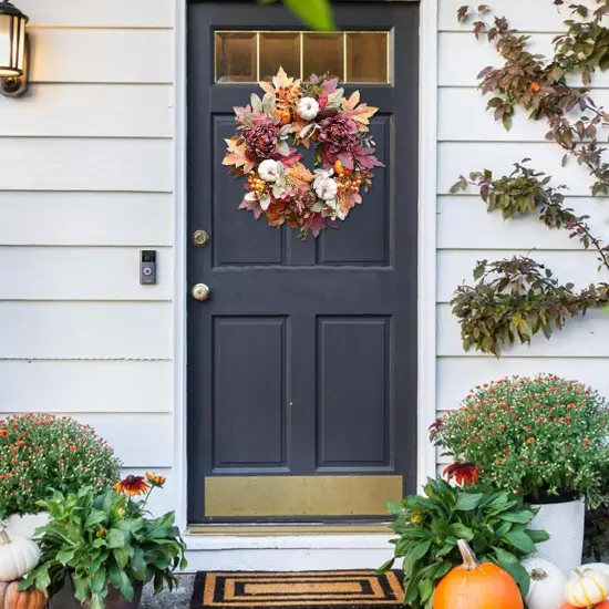 20Inch Fall Wreaths for Front Door,Fall Wreath,Fall Decorations {5}