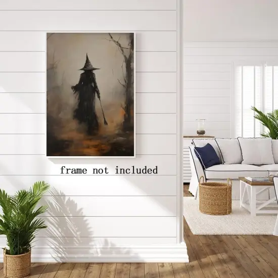 Vintage Country Witch Poster Halloween {2}