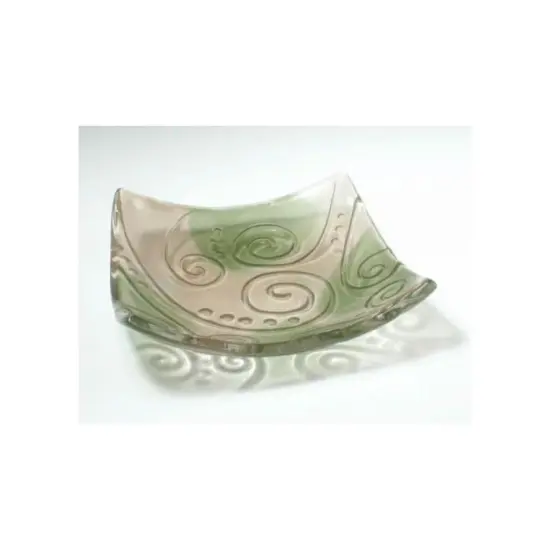 6.5&rdquo; x 6.5" x 3" Swirl Texture Square Glass Fusing Kiln Mold {2}