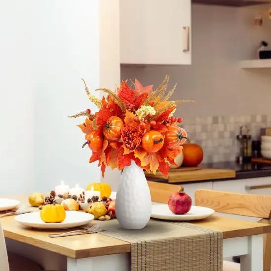 4PCS Artificial Autumn Pumpkin Berry Flower {2}