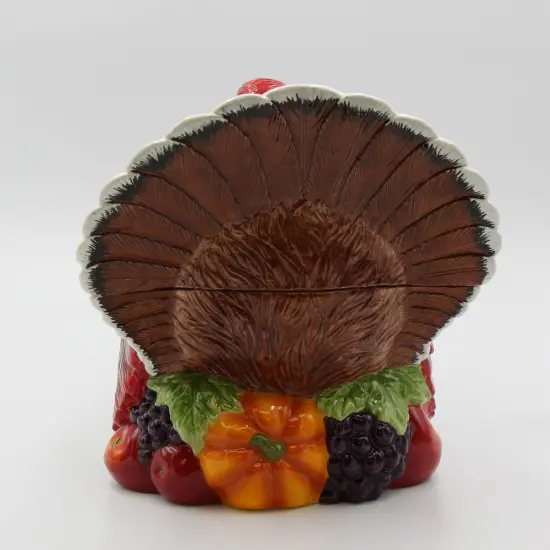 Ceramic Traditional Turkey Cookie Jar, Home D&eacute;cor, Gift for Her, Gift for Mom, Kitchen D&eacute;cor, Fall D&eacute;cor, Thanksgiving D&eacute;cor {6}