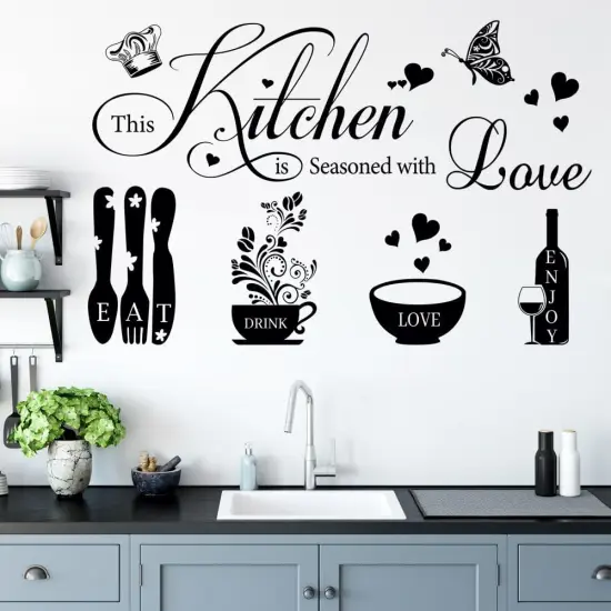 Kitchen Wall Stickers Kitchen Quotes Wall Decals {1}