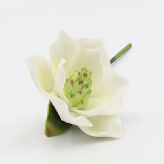 Ceramic Magnolia Flower with Stem, Home D&eacute;cor, Gift for Her, Gift for Mom, Wedding Decor {4}