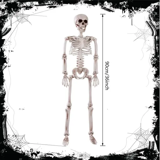 36" Halloween Posable Skeleton Decorations {2}